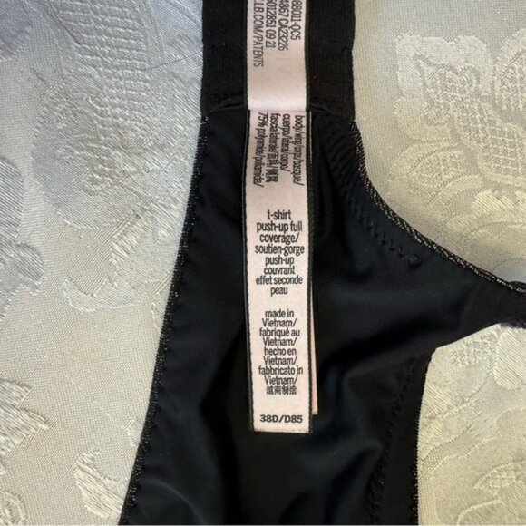 Victoria's Secret Size 38D Bra T Shirt Push Up Full Coverage‎ Black Gold Leopard - Picture 5 of 8